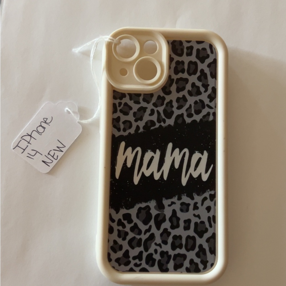 Leopard Print iPhone Case - Black and White
